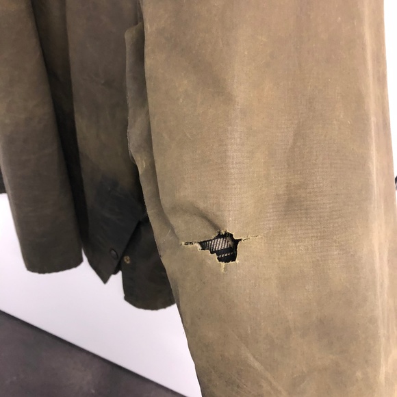 VINTAGE BARBOUR BEDALE A100 WAXED JACKET SIZE C44 - Picture 7 of 8